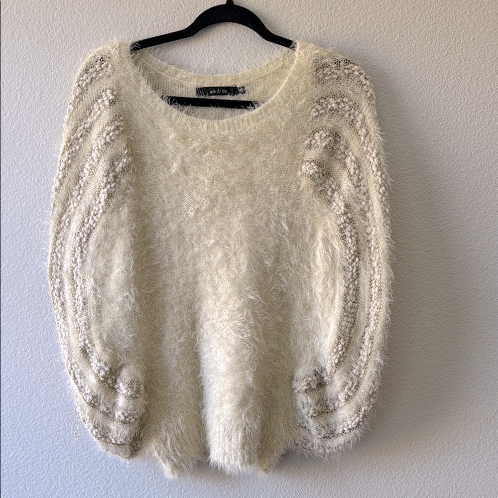 Ark & Co Ivory Textured Sweater